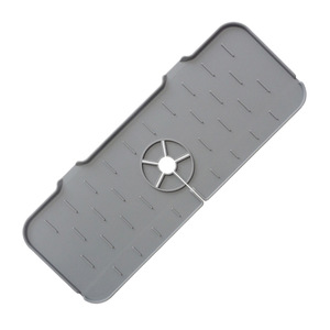 Silicone Drain Mat For Sinks And Washbasins 37.2 Cm X 13.7 Cm Splash Proof Kitchen Faucet Accessory - Product Image 3