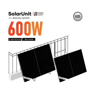 德国阳台太阳能系统600瓦800瓦小型电网太阳能阳台发电厂