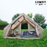 Produits chauds Tente de camping gonflable portable Tissu Oxford imperméable fabriqué pour des aventures en plein air faciles