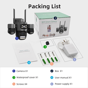 <span class=keywords><strong>Camera</strong></span> an ninh ngoài trời mái vòm 3MP 4k đầy đủ màu sắc tầm nhìn ban đêm phát hiện chuyển động ai theo dõi con người <span class=keywords><strong>IP</strong></span> Wifi thẻ SD âm thanh hai chiều - Product Image 6