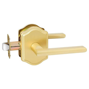 Cerradura de paso interior moderna para el hogar para <span class=keywords><strong>Amazon</strong></span> Manija de <span class=keywords><strong>Puerta</strong></span> Dorada más vendida para baño de apartamento de hotel - Product Image 2