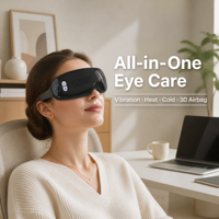 Masseur oculaire intelligent Ysabel, appareil de massage des yeux chauffant et rafraîchissant, pression d'air, vibration, haut-parleur Bluetooth, 2500 mAh rechargeable, pour la maison