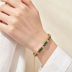 Bracelet coulissant en acier inoxydable avec zircone cubique pour femme, chaîne ajustable, bracelet tennis, bijoux empilables tendance, cadeau - Product Image 3