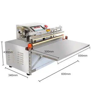 Máquina comercial de embalagem a vácuo para frango/carne/legumes, seladora externa com função de nitrogênio