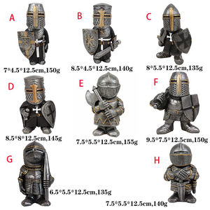 Adornos Decorativos, Linda Estatua de Caballero Guerrero Guardián, Escultura de Jardín, Cruzado de Templo, Adorno de Resina para Regalos Originales - Product Image 6