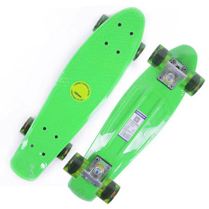 Planche à roulettes en gros 22x6 ''nouveau poisson Eco PP en plastique pour enfants PU résistant à l'usure Flash Wheel Service OEM personnalisé - Product Image 4
