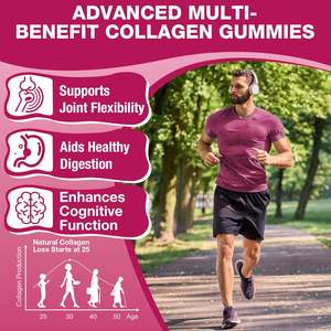 Gummies de collagène multi-vitamines à marque privée OEM/ODM pour la beauté des cheveux, de la peau et des ongles, soutien anti-rides pour adultes - Product Image 4