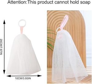 Nettoyant visage Kami, boule exfoliante en maille, forme rectangulaire, filet à mousse pour savon, mousseur pour le corps, enfants et adultes - Product Image 2