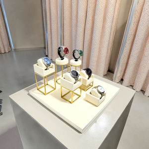 Sunshine Luxury Metal DIY Jóias Stand Holder Elegante Display Set Inspirado Caixas de Jóias para Brincos Colares Anéis-Quadrado - Product Image 2