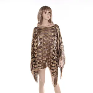 Ms Summer Polyester Silk Knitted Dress Wholesale Bright Silk Scarf Shawl Beach Shawl Carnival Set Of Shoulder