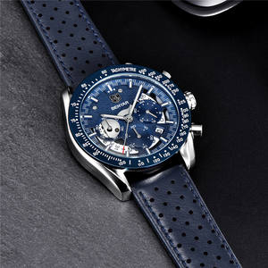 <span class=keywords><strong>Reloj</strong></span> BENYAR para hombre 5120 moda multifunción impermeable deportes marea relojes de cuarzo negocios cuero genuino luminoso pulsera de lujo - Product Image 5