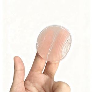 Private Label Silicone Makeup Sponge Reusable Washable Transparent Jelly Gel Beauty Puff Bender for Foundation <b>Blush</b> Concealer - Product Image 3