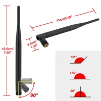 Antenne LoRaWAN 868 MHz 3dBi DBi avec connecteur SMA-J personnalisé, antenne externe en caoutchouc pour appareil IoT longue portée, fournie par l'usine