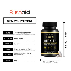 Suplemen Kolagen Lengkap Tipe I <span class=keywords><strong>II</strong></span> III dengan Kunyit Vitamin C Biotin Asam Hialuronat Lada Hitam - Product Image 6