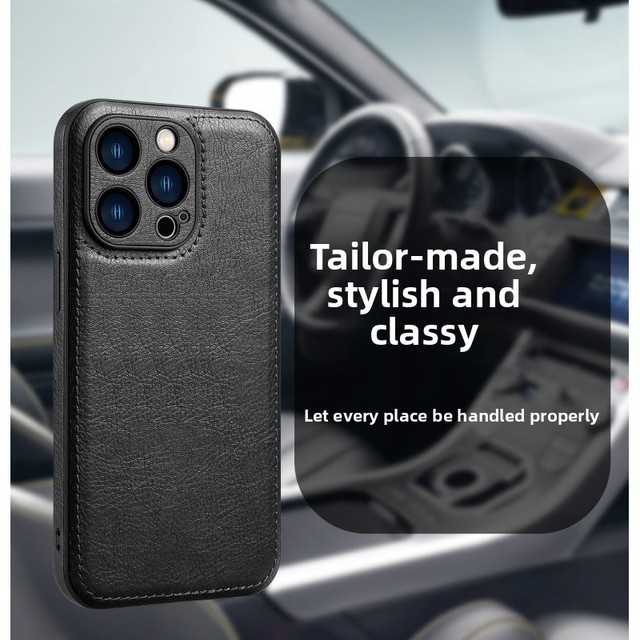 Compatible with for 15/16 Pro & for S24 Ultra Men's TPU Soft Case with Back Cover Lens Protection Animal Design Handmade