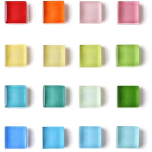 แม่เหล็กติดตู้เย็น24สีแบบโมเสกแม่เหล็กติดตู้เย็นสีสันสดใสสำหรับตกแต่งห้องครัว - Product Image 1