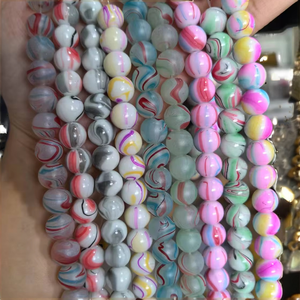 Cuentas de Vidrio de Colores Pastel de 10 mm al por Mayor, Cuentas de Cristal para Hacer Joyas, Proyectos Decorativos de Bricolaje, Cuentas de Cristal para Lámparas, Certificadas por Terceros - Product Image 2