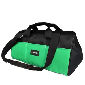 Strong Waterproof Plastic Base Large Capacity Kit Carpenter's Kit Organizer Bag Wearable Shoulder-mounted Tool Bag