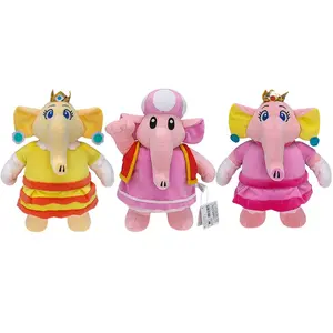 Nuevo diseño 28cm elefante princesa melocotón peluche Margarita muñeco de peluche Toadettes juguetes de peluche para regalo de niños