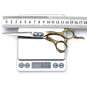 Hairdressing Scissors Set 6 Inch Stainless Steel Flat <b>Thinning</b> Shears Gold Silver Handle Professional Haircut Tools - Product Image 2