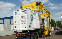 Chariot à conteneurs robuste personnalisable - 30/50 tonnes électrique/diesel, compatible avec les conteneurs de 20/40 pieds, avec assistance après-vente 24h/24