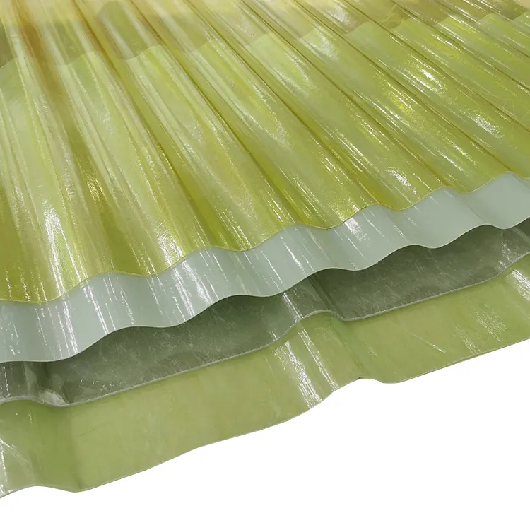 In fibra di vetro trapezoidale ondulato coperture foglio poliestere tetto fogli trasparenti in kerala