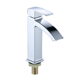 Grifo de Lavabo Chenlu Monomando con Válvula de Cerámica, Acabado Cromado, Montaje en Cubierta, Grifo de un Solo Orificio - Product Image 4