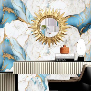 Autocollants en PVC autocollants imperméables et résistants à la chaleur, effet marbre doré, pour table <span class=keywords><strong>de</strong></span> <span class=keywords><strong>cuisine</strong></span>, <span class=keywords><strong>placard</strong></span>, appartement, film protecteur - Product Image 4