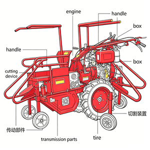 Cosechadora de Maíz Combinada Profesional Lerford RXLF-192 Multifuncional de 2 Hileras, Duradera, con Motor y Caja de Cambios Fabricados en China - Product Image 2
