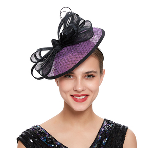 Chapeau Fascinator Rétro Coloré Tendance, en Sinamay avec Voilette en Dentelle, Respirant et Confortable – Idéal pour le Kentucky Derby, les Sports et la Plage – Le Meilleur Cadeau pour Femme - Product Image 6