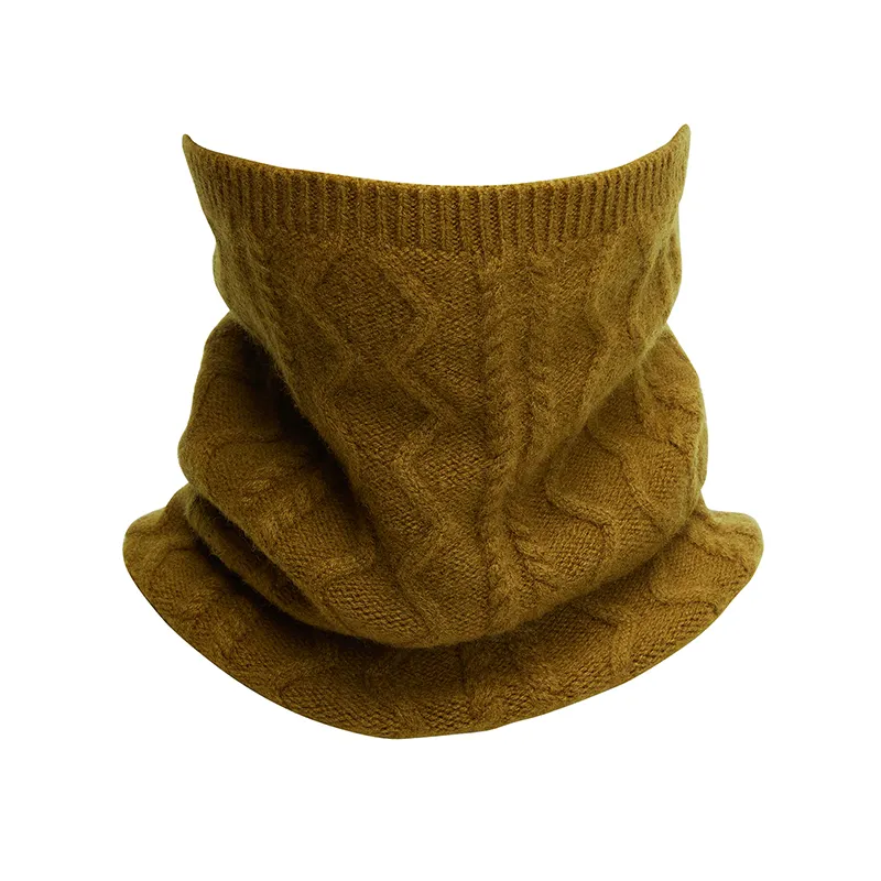 Winter Warm Knit Neck Warmer Wrap Luxury Snood Shawl Outdoor Scarf For Men Women