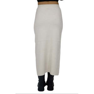 Jupe crayon beige Donna Gonna DT00313, taille haute, longueur midi, mode féminine - Product Image 3