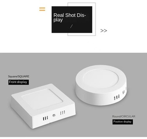 Lámpara de Panel LED Redonda de Superficie para Techo, 12W 18W, Iluminación Comercial Interior, Fabricada en China - Product Image 5