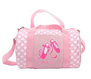 Sac de danse de ballet rose pour petites filles, personnalisable, de haute qualité, avec compartiment à chaussures - Product Image 1
