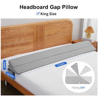 Bed Gap Filler Matratze Kopfteil Keil kissen King Size Kissen für Zuhause Dekorativ mit Handy tasche