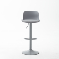 Tabouret de bar pivotant réglable en plastique moderne pour cuisine, bar à domicile, extérieur, hôtel, salle à manger