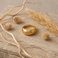 Bagues pour femmes en forme de double goutte d'eau, zircon, ouvertes, réglables, couleur or, étanches, plaquées or 18 carats