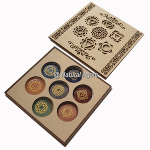 กล่องของขวัญดีไซน์ 7 จักระแบบธรรมชาติ – ชุดของขวัญจักระขายส่ง - Product Image 1