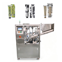 Machine de remplissage et de scellage de tubes à ultrasons entièrement automatique SX-009, précision 0,5 g pour eau, shampoing, pâte, ligne d'emballage complète