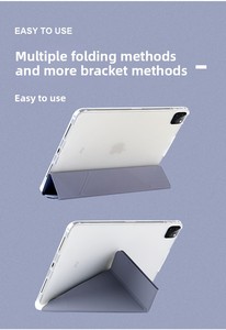 Funda Protectora para <span class=keywords><strong>iPad</strong></span> Pro 11 - 10.2 Pulgadas con Ranura para Lápiz, Carcasa Protectora de TPU, para Modelos Air 4/<span class=keywords><strong>5</strong></span>, Diseño Plegable en Y - Product Image 6