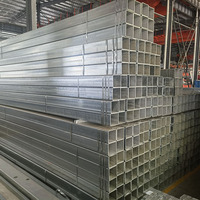 Tube carré/rectangulaire en acier galvanisé de 2x2 pouces, norme ASTM, disponible pour une découpe sur mesure