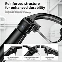 Lunettes Intelligentes IA avec Caméra 1080P, Enregistreur Vidéo, Microphone, Commande Vocale, Traduction en Temps Réel, Chargement Type-C, Lecteur de Musique