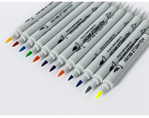 Stylos à pointe double, pointe fine et pointe pinceau, marqueurs à pointe double, stylo aquarelle pour le dessin et l'écriture - Product Image 6