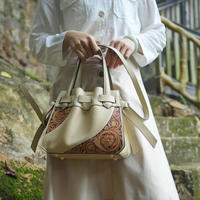 Nouveau Sac Fourre-tout Femme 2025 en Cuir Véritable Style Western Anti-Vol Grande Capacité Sac à Main Alligator Été Lin Ouvert