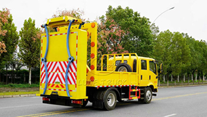 Southeast Asia Hot Model Dongfeng Crew Cab 100K Truck Mounted Attenuator Crash Cushion Anti-collision Buffer Truck - Product Image 4