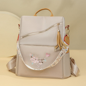 Nuovo <span class=keywords><strong>Zaino</strong></span> Etnico alla Moda, Grande Capacità, Semplice e Casual per Donne, Ideale per Viaggi e Pendolarismo - Product Image 6