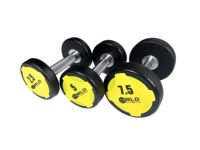 Haltère réglable léger BLD DB-008 Xtrack Style avec revêtement CPU, noyau en acier massif, poignée antidérapante inodore, idéal pour la salle de sport à domicile