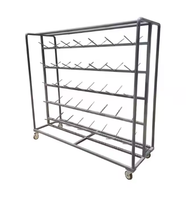 Chariot de manutention de viande et d'offal robuste en acier inoxydable 304 de qualité supérieure pour abattoirs modernes de bovins, à roulement longue durée
