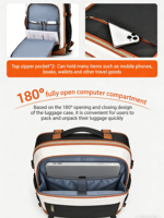 Sac à dos professionnel pour ordinateur portable, grande capacité, multifonctionnel, élégant et minimaliste, avec logo imprimé personnalisé et compartiment rembourré