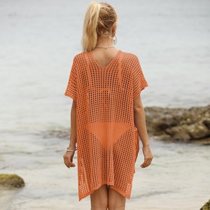 <span class=keywords><strong>Ropa</strong></span> de Playa de Punto con Cuello en V, Estilo Sexy, con Borlas, para Bikini, Protección Solar, Holgada, Nueva de Fábrica - Product Image 5